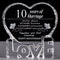 10 Year Crystal 10th Wedding Anniversary